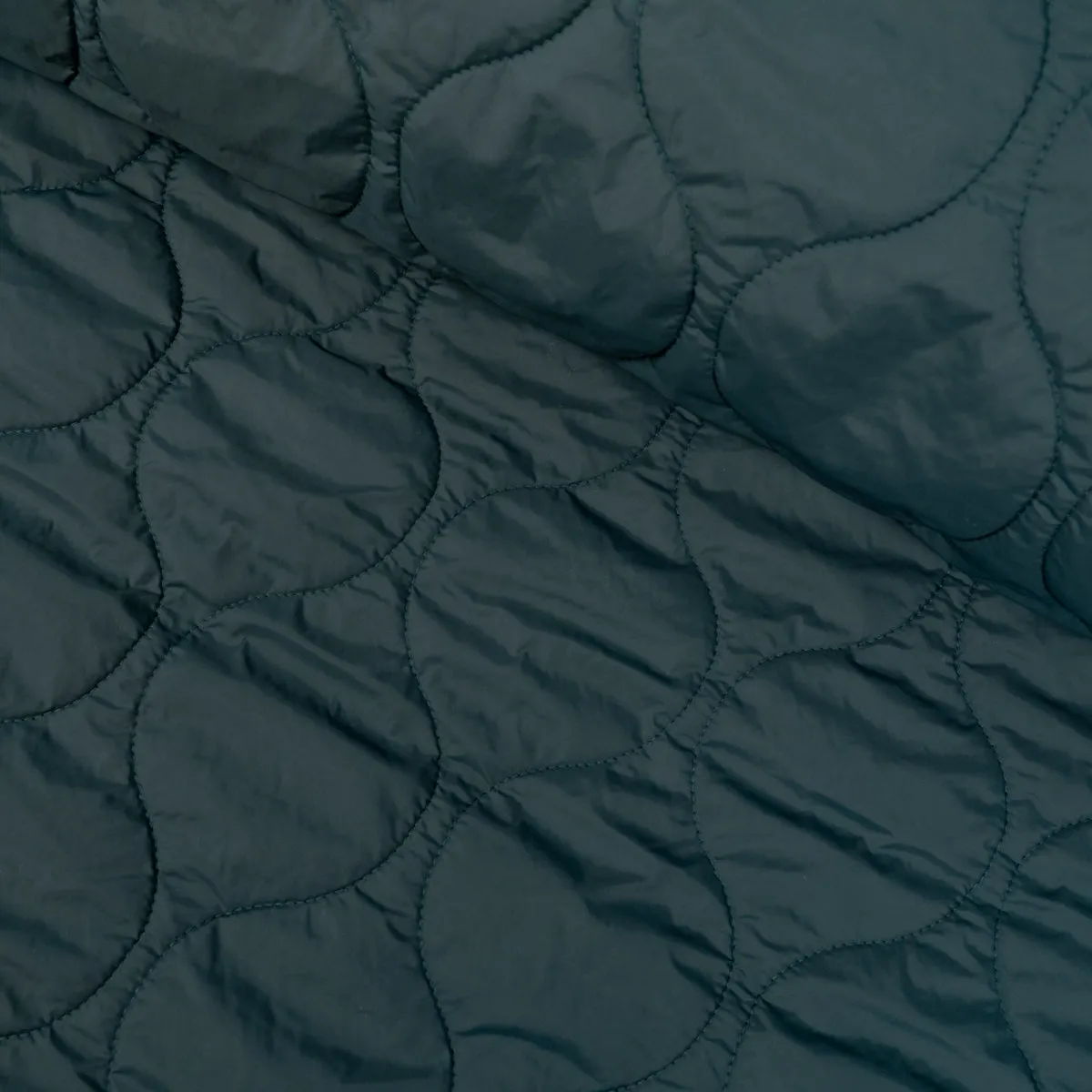 Quilted down jacket fabric - Arabesque - Ivy Green