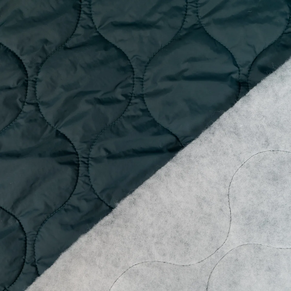 Quilted down jacket fabric - Arabesque - Ivy Green