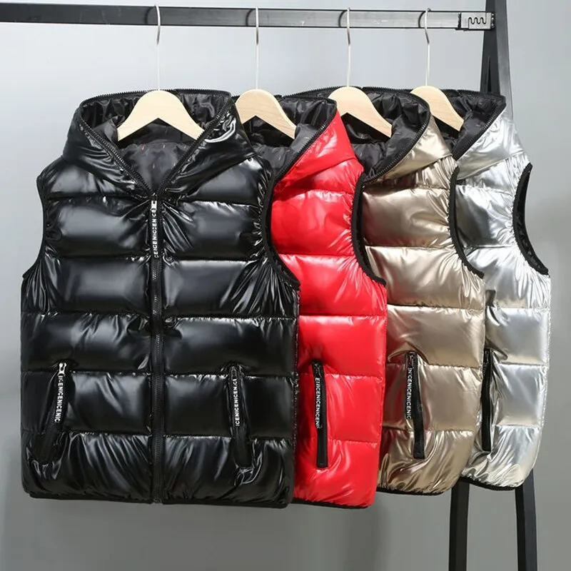 Solid Color Hooded Puffer Vest for Women (4 colors)