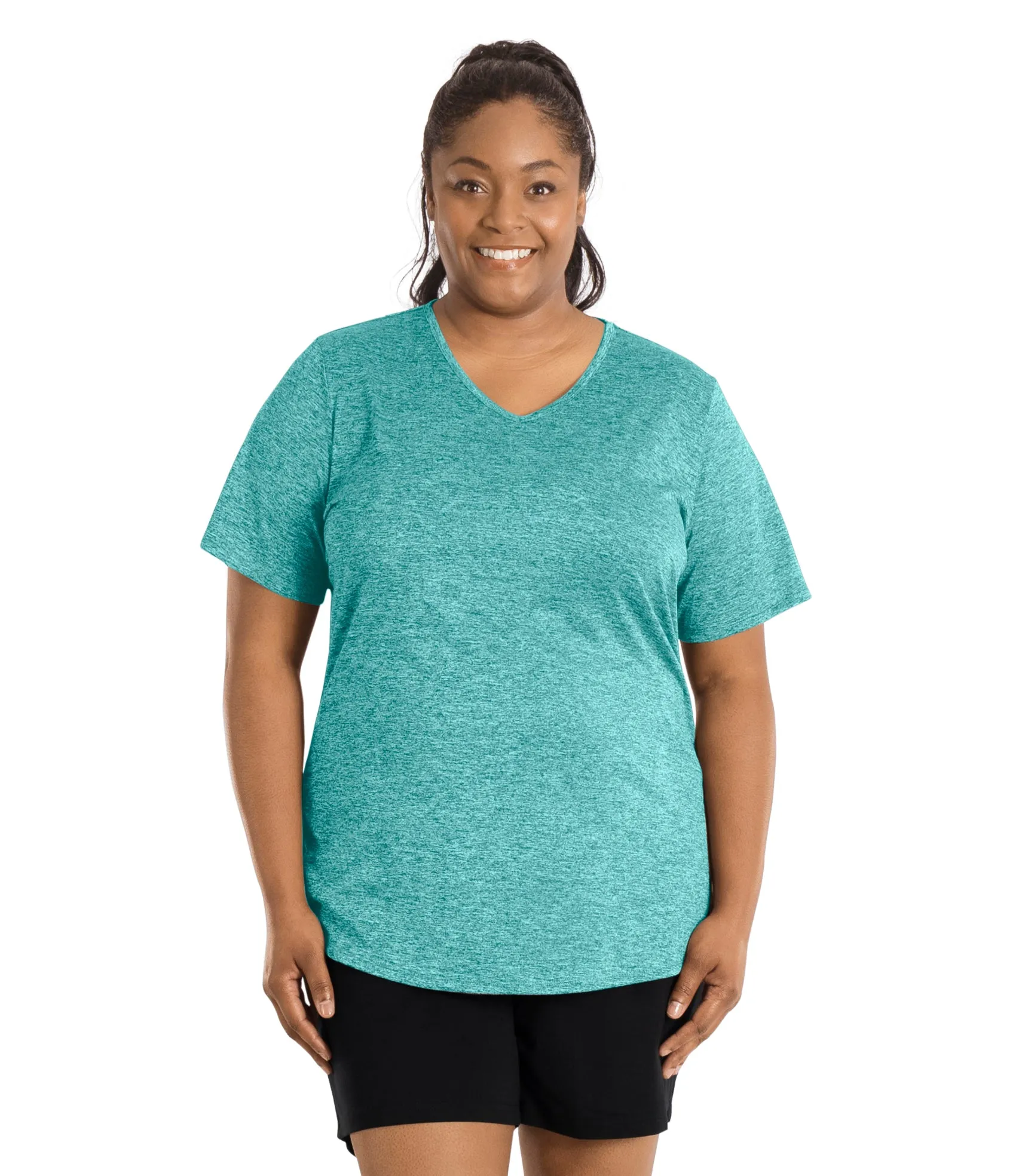 SunLite V-Neck Short Sleeve Top