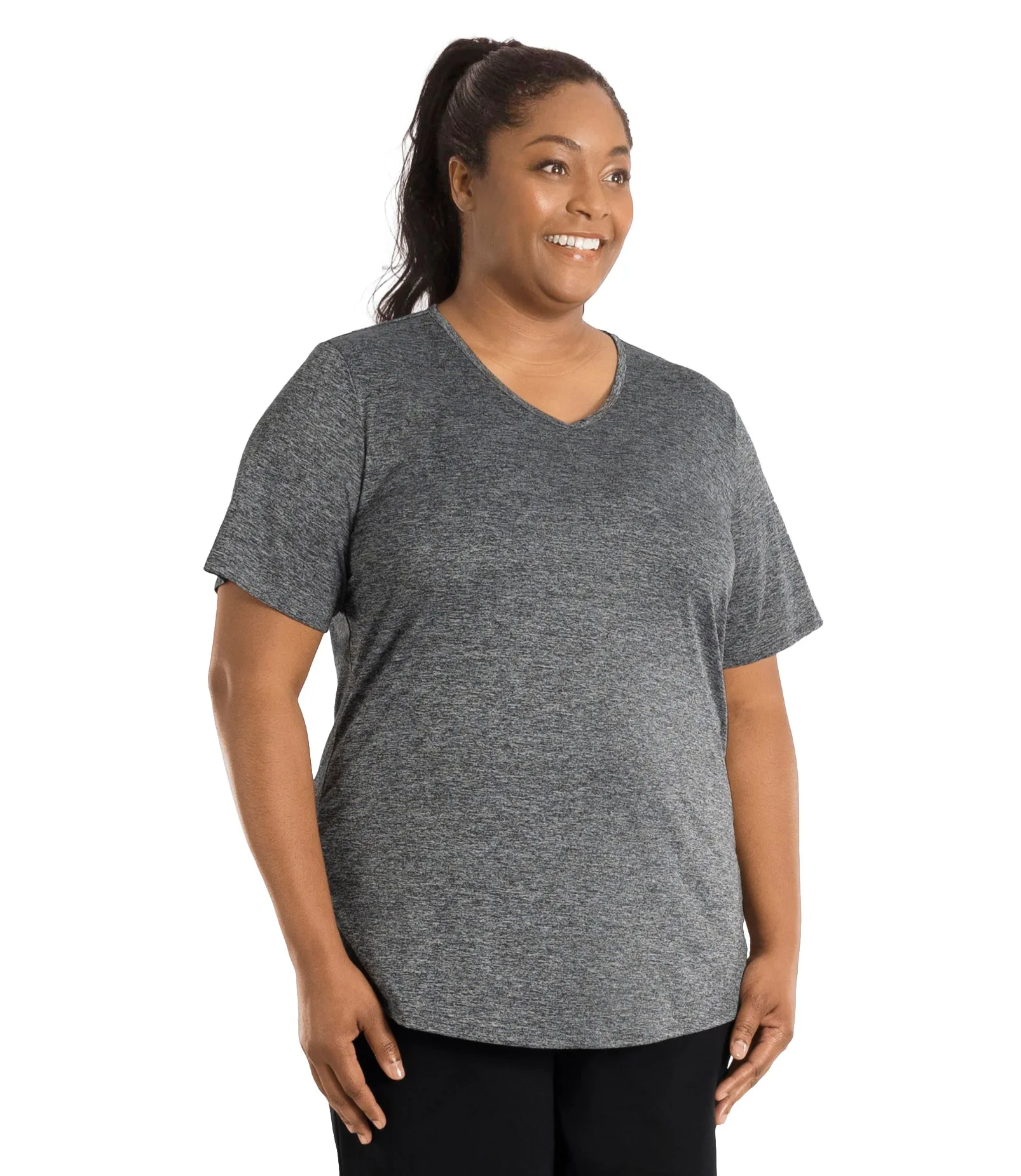 SunLite V-Neck Short Sleeve Top