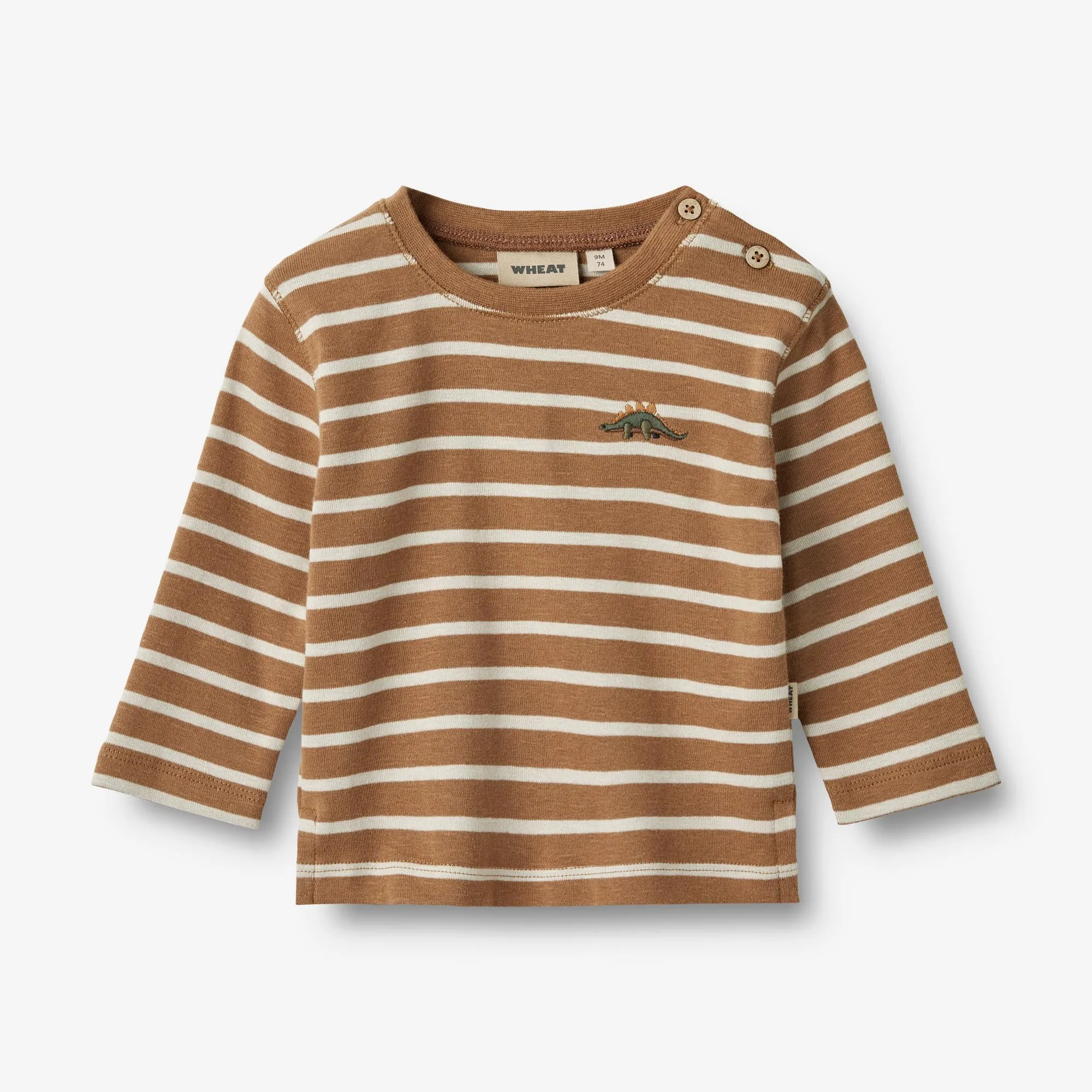 T-Shirt L/S Dustin - caramel stripe