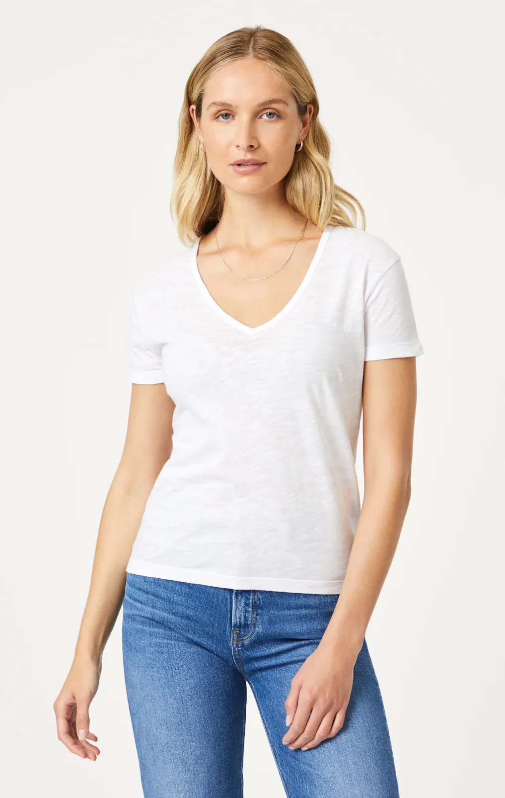 V-NECK JERSEY TEE