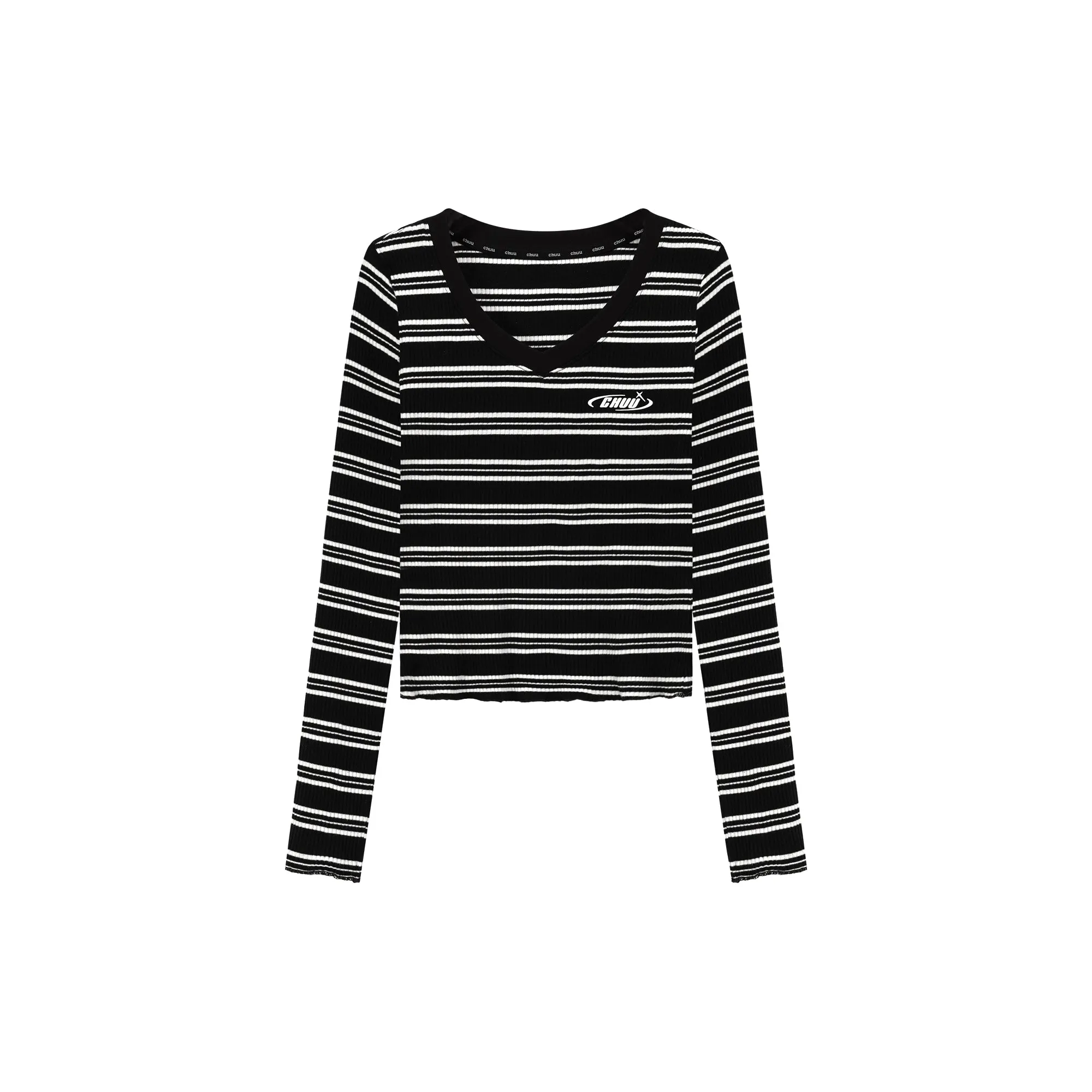 V-Neck Striped T-Shirt