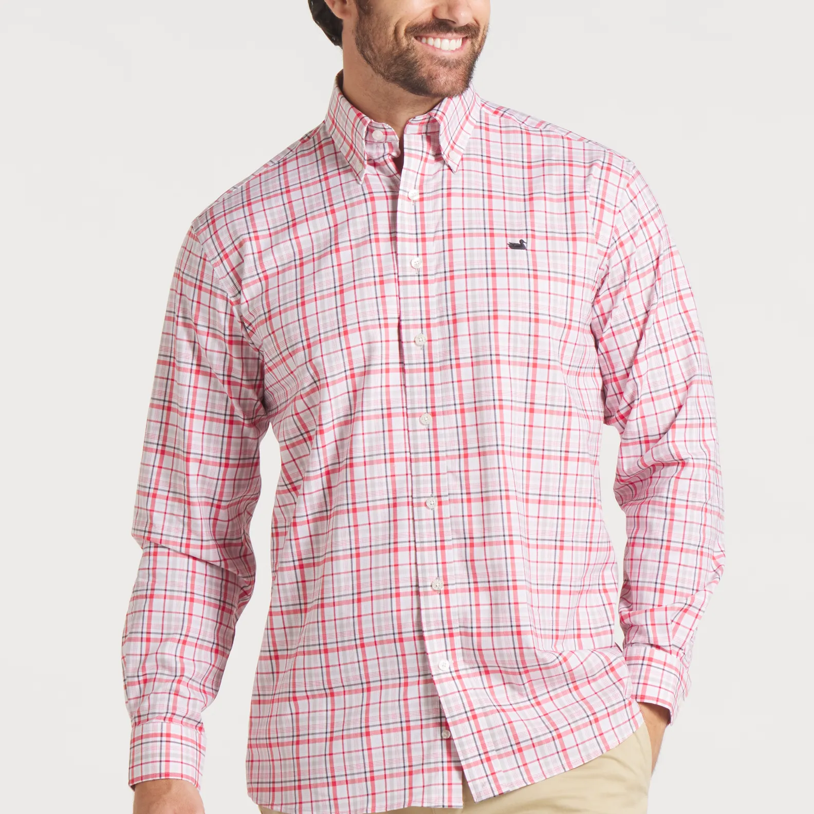 Van Buren Performance Grid Dress Shirt