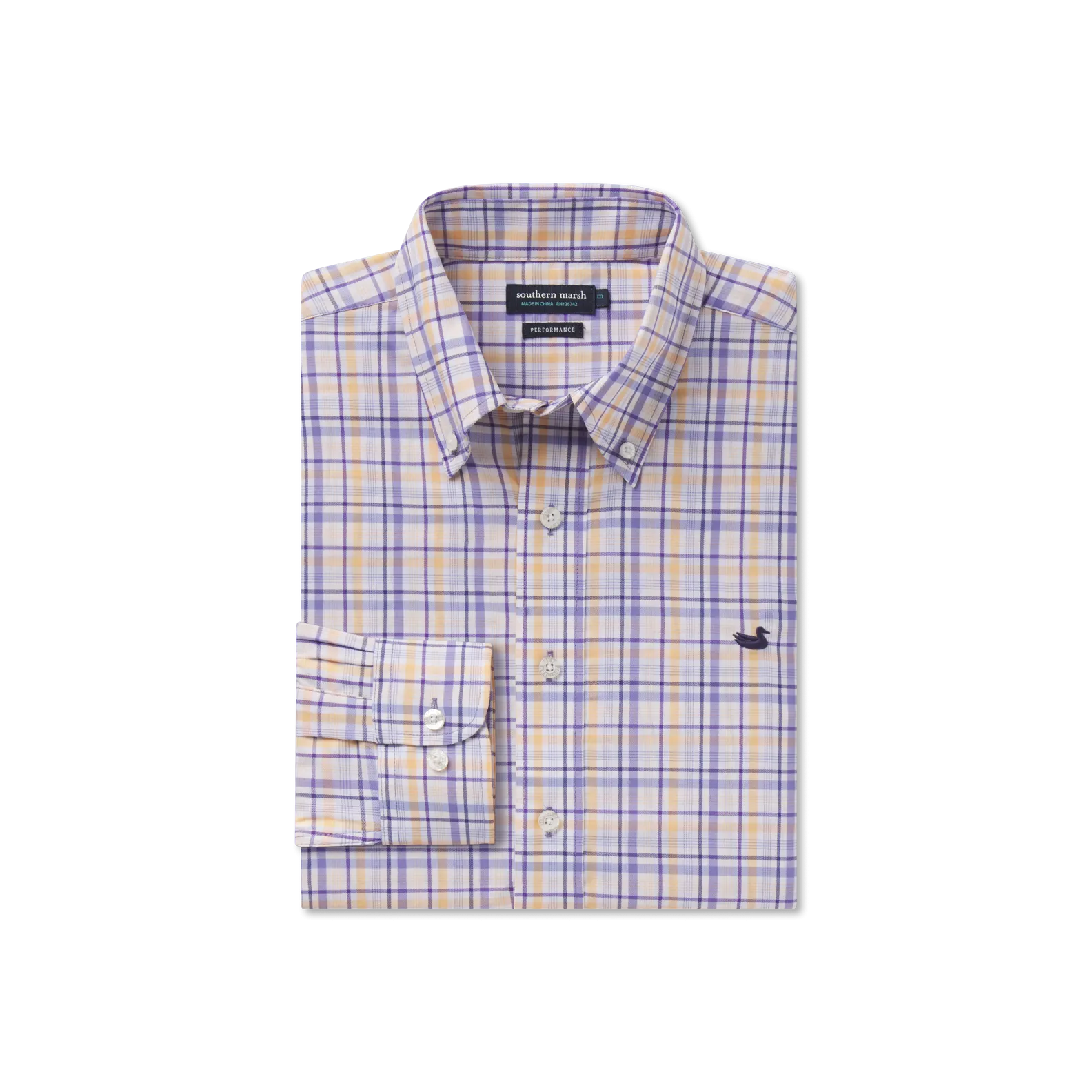 Van Buren Performance Grid Dress Shirt