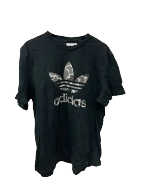 Vintage Adidas Camo Dark Blue T-Shirt X-Large