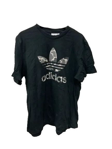 Vintage Adidas Camo Dark Blue T-Shirt X-Large