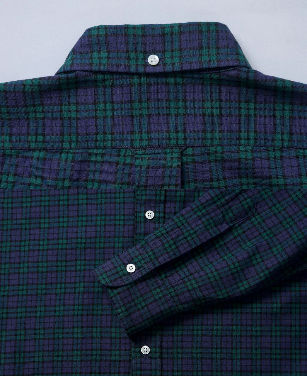 VINTAGE IVY - Button Down Black Watch Flannel