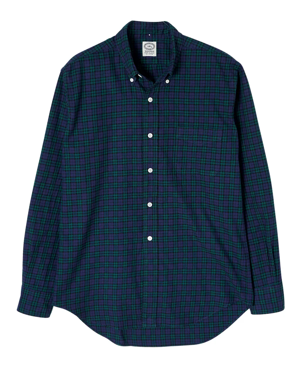 VINTAGE IVY - Button Down Black Watch Flannel