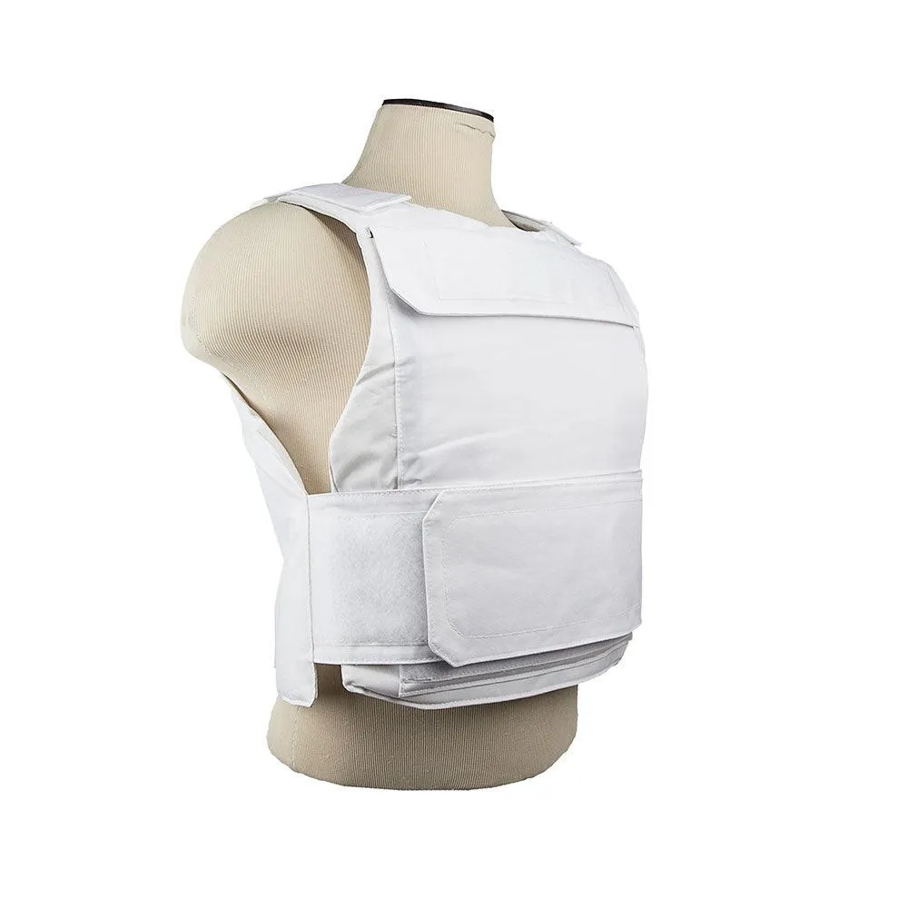 Vism Discreet Plate Carrier White  Med-2XL