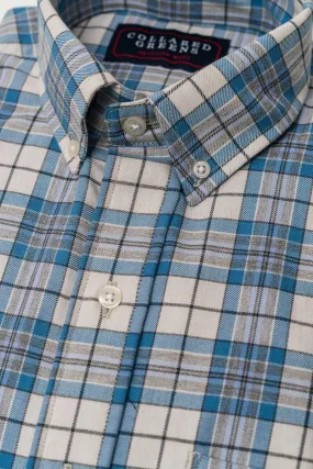 Wade: Brookline Button Down Shirt - Blue/Gray