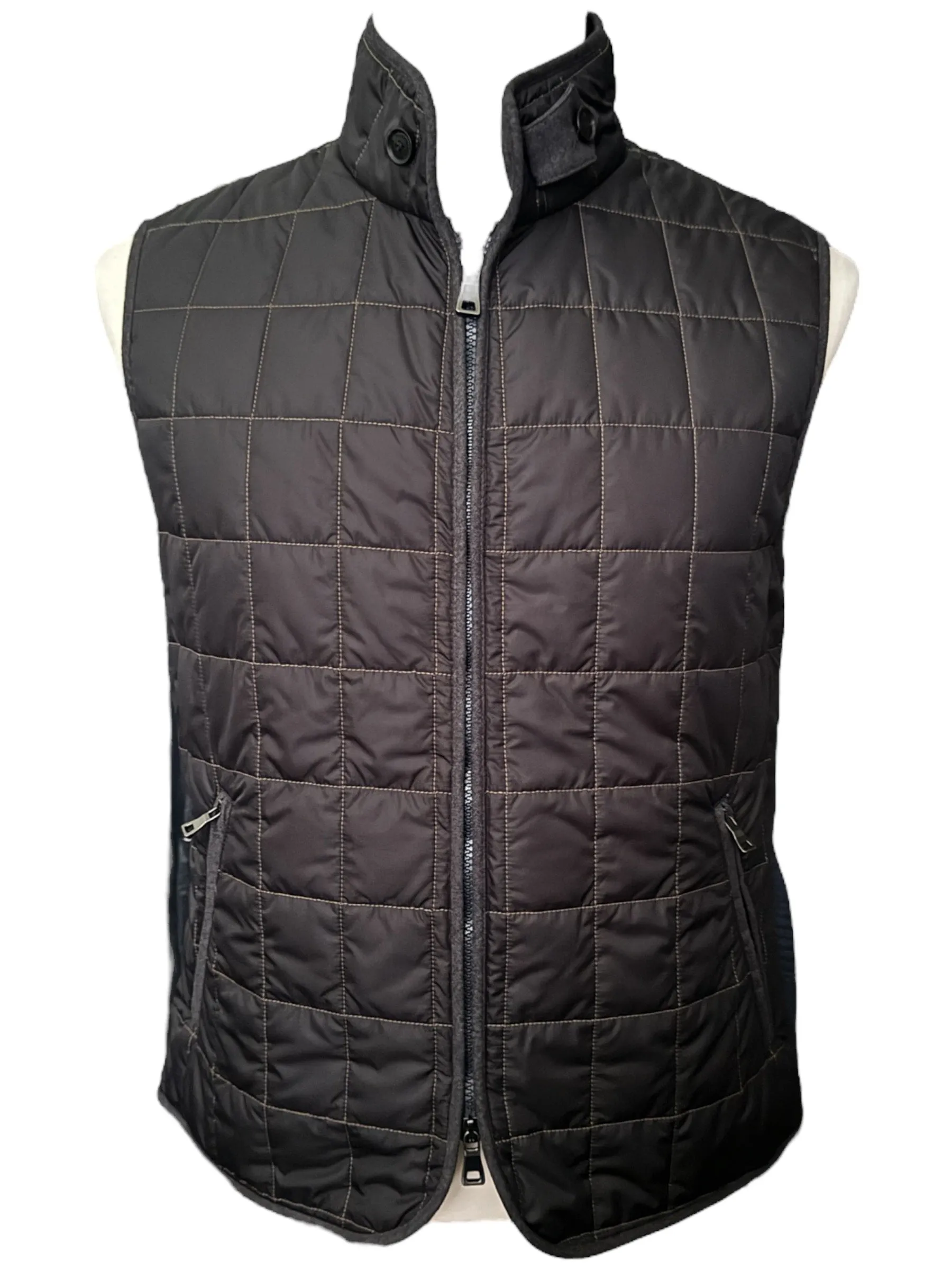 Waterville Theo Nylon Quilt Vest Black