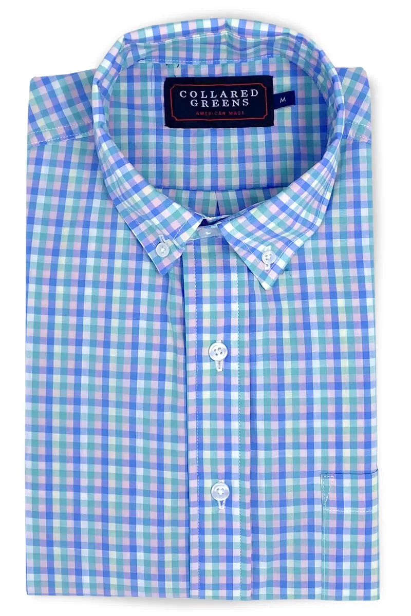 Weber: Brookline Button Down Shirt - Blue/Pink/Green