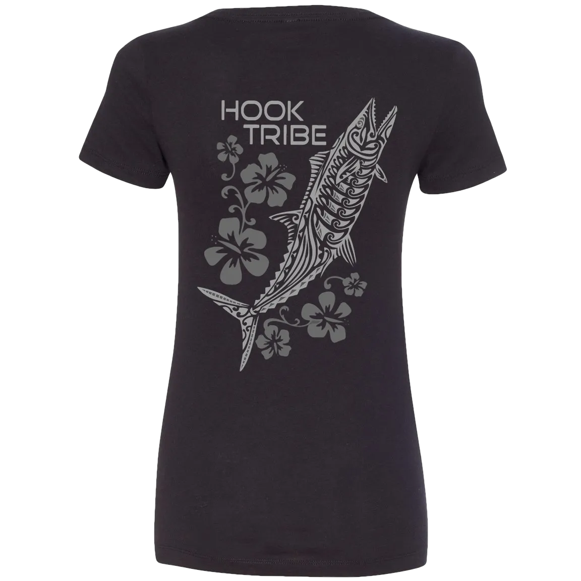 Women's Kingfish & Flowers V-Neck Tee