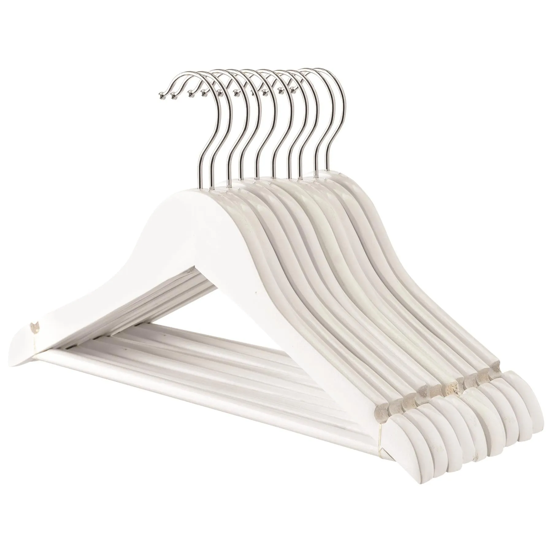 Wooden Children's Hangers - Pack of 10 - By Harbour Housewares