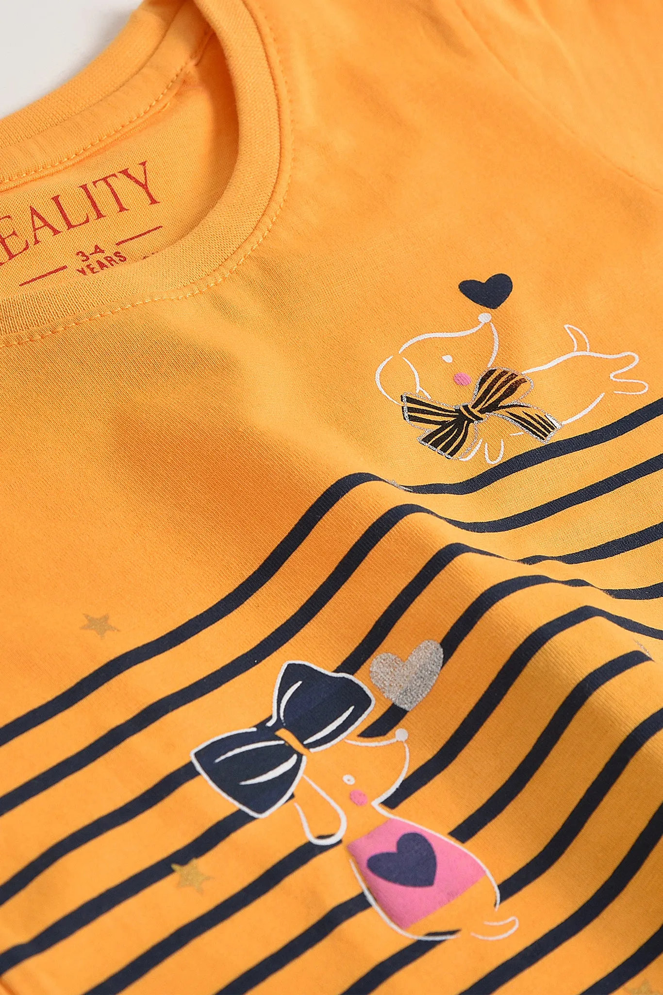 Yellow Stripes Puppy T-Shirt